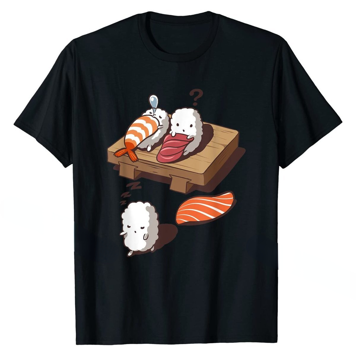 Women'S Fashion Graphic Tees - Ngộ Nghĩnh Nhật Bản Nigiri Sushi