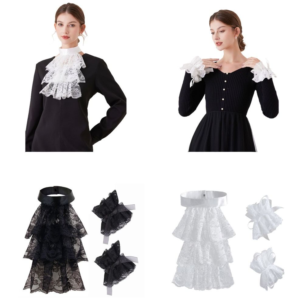 Women'S Fashion Victorian - Fashion Victorian Lace Jabot Collar Detachable