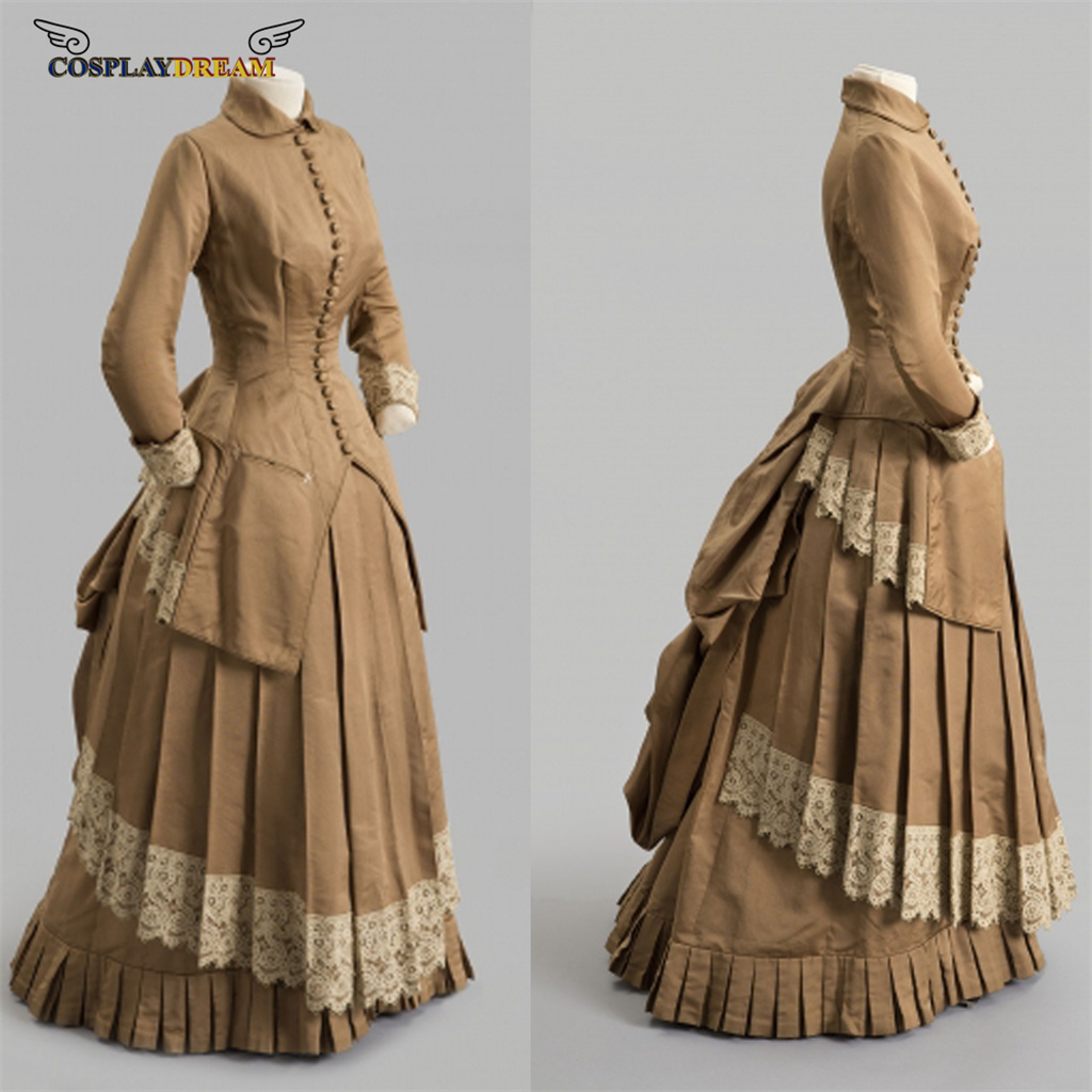 Women'S Fashion Victorian - 19th Century Fashion dress Victorian bustle