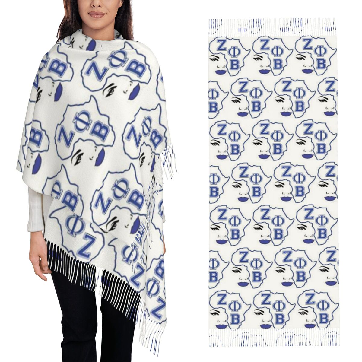 Women Fashion Logo - Large Zeta Phi Beta Sorority Logo