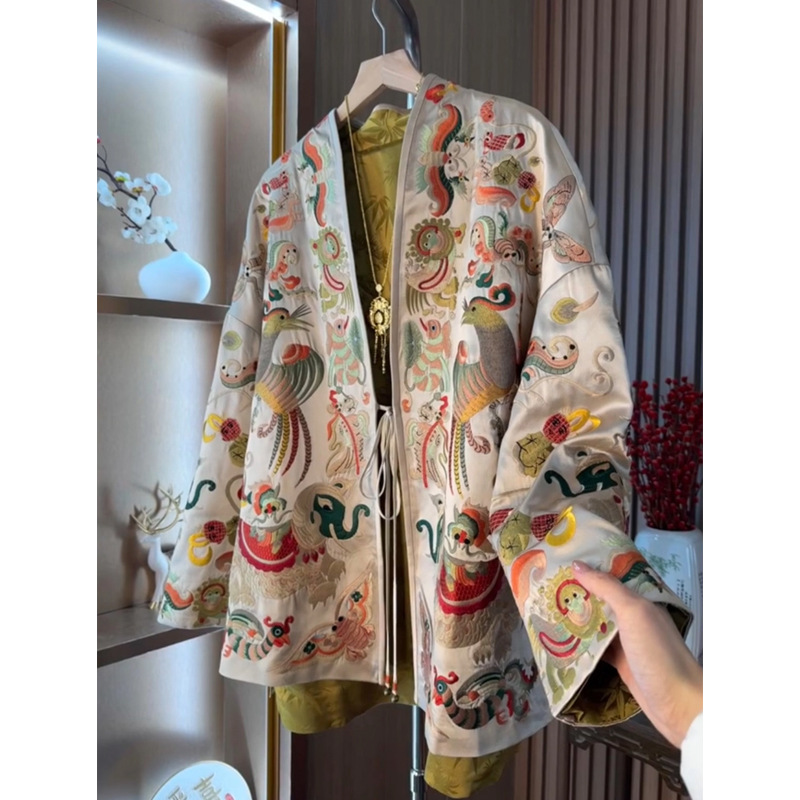 Women Fashion Style - New Chinese Style Kimono Cardigan Jacket