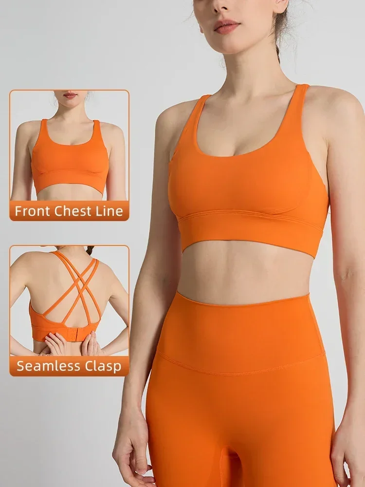 Bra Top Seamless - Solid Color Women's Sports Bra Sexy