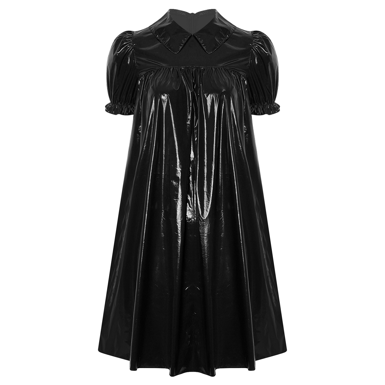 Women Shiny PVC Babydoll Dress - đánh giá và giá Women'S Fashion Victorian