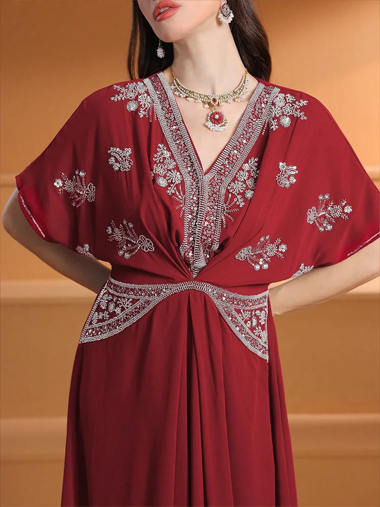 Fashion Women V-Neck Long Dres - đánh giá và giá Turkey Women Fashion
