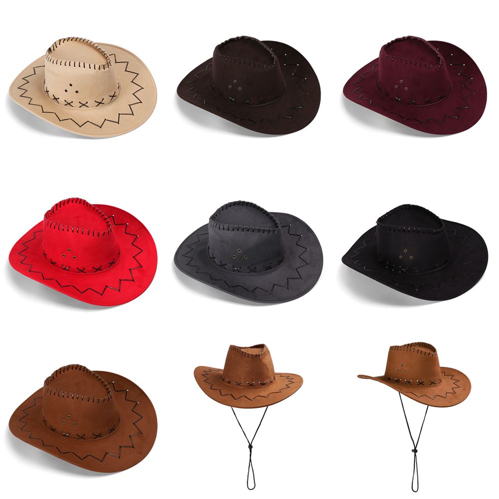 Unisex Cowboy Hat Suede Fashio - đánh giá và giá Women'S Fashion Wild West