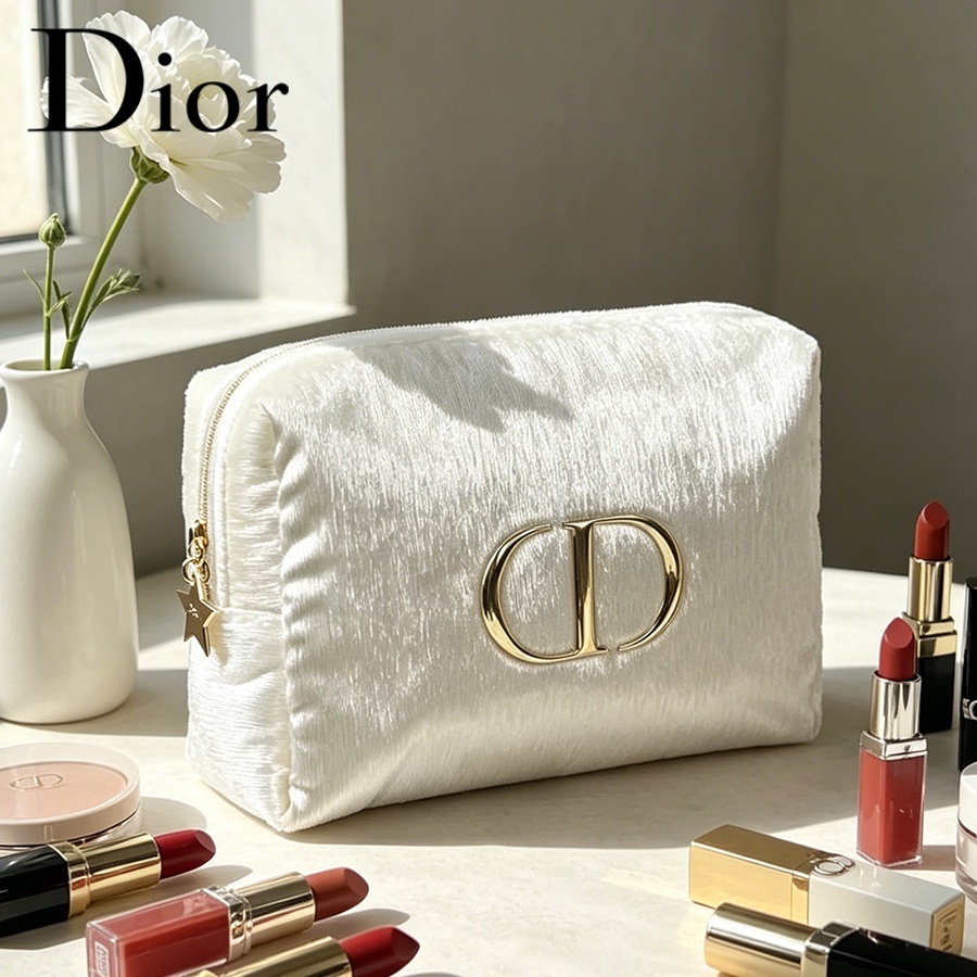 Dior’s Bag White Velvet Travel - đánh giá và giá Women Fashion Logo