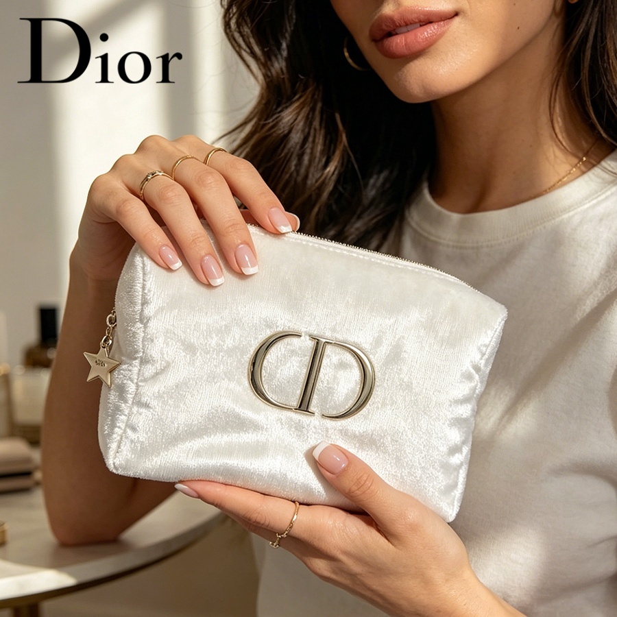 Dior’s Bag White Velvet Travel - đánh giá và giá Women Fashion Logo