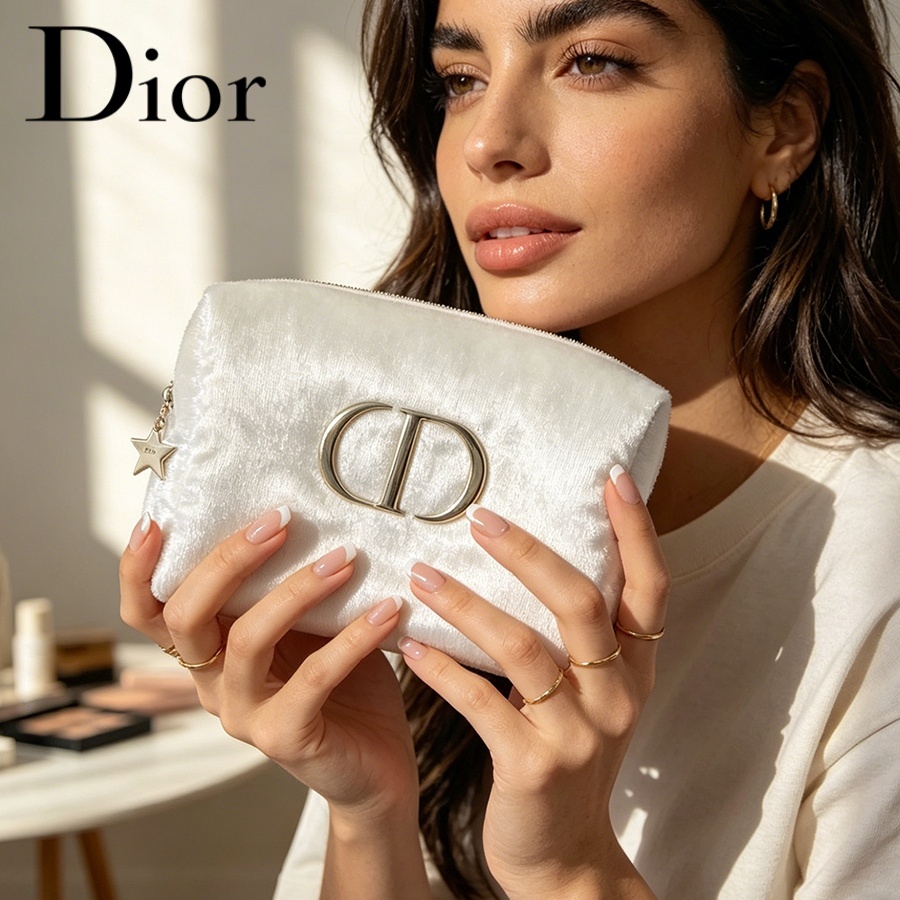 Dior’s Bag White Velvet Travel - đánh giá và giá Women Fashion Logo