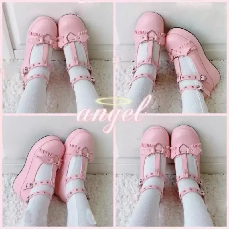 New Sweet Heart Buckle Wedges  - đánh giá và giá Women Fashion Nova
