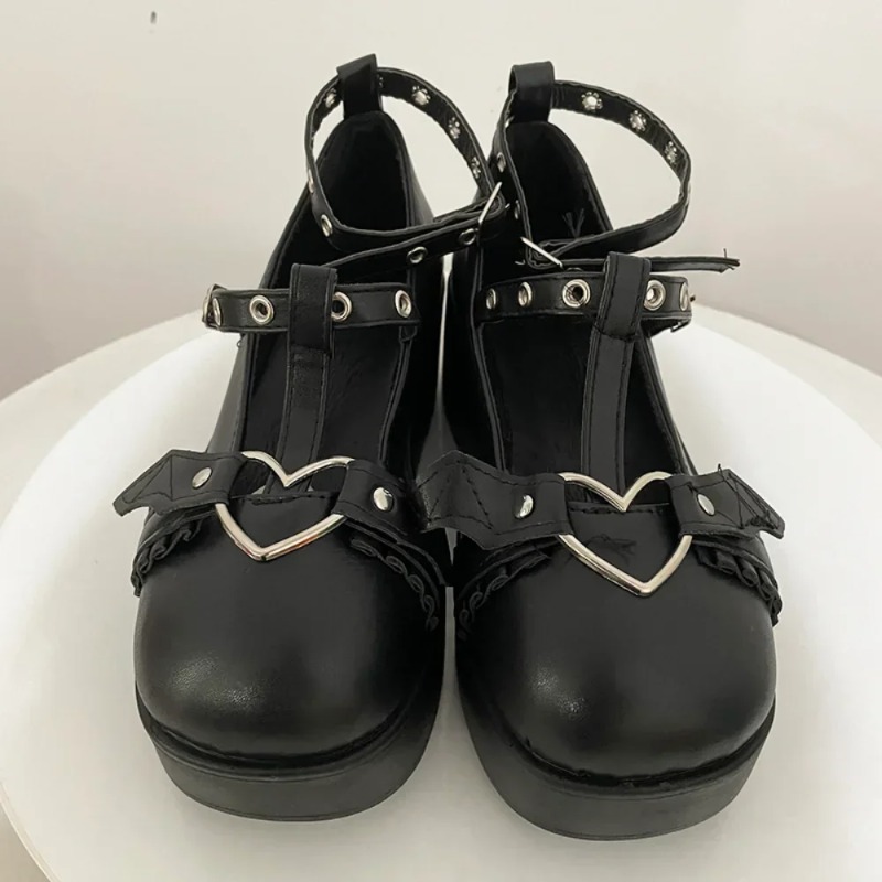 New Sweet Heart Buckle Wedges  - đánh giá và giá Women Fashion Nova