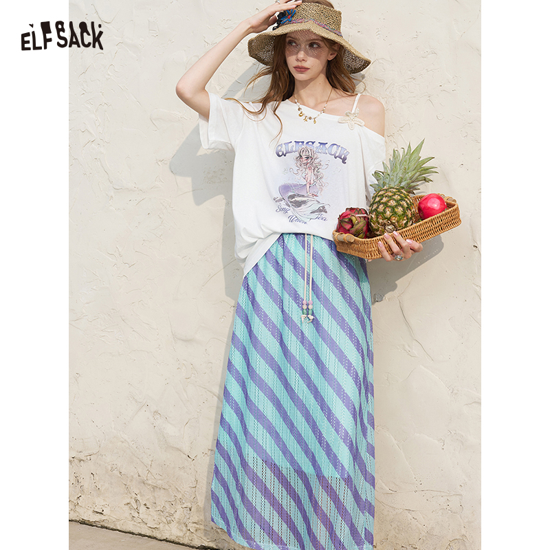 ELFSACK Women's Off Shoulder W - đánh giá và giá Women'S Fashion Graphic Tees