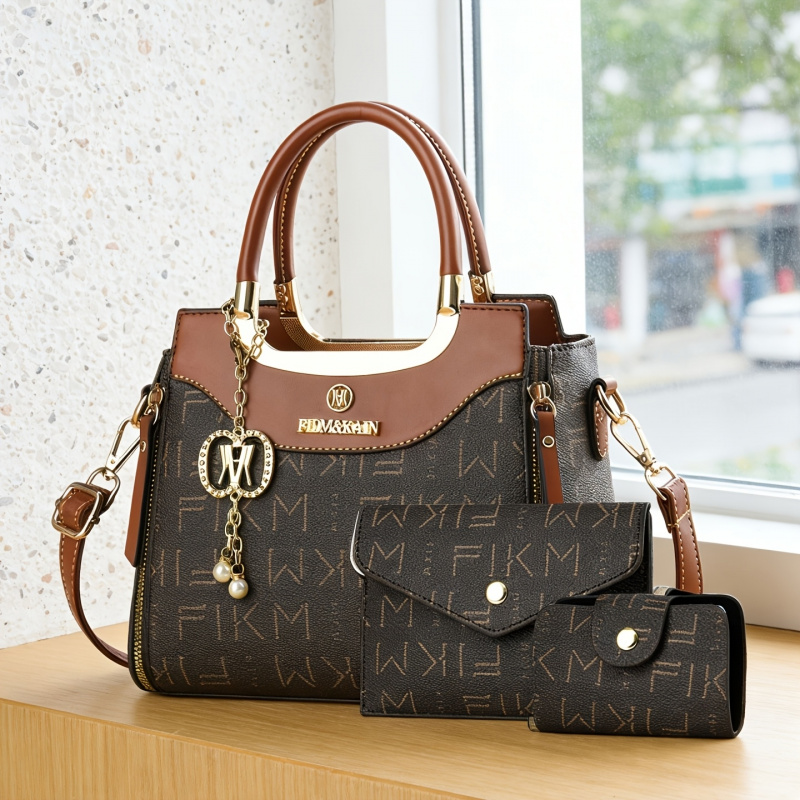 3-piece set of light luxury hi - đánh giá và giá Women Fashion Handbags