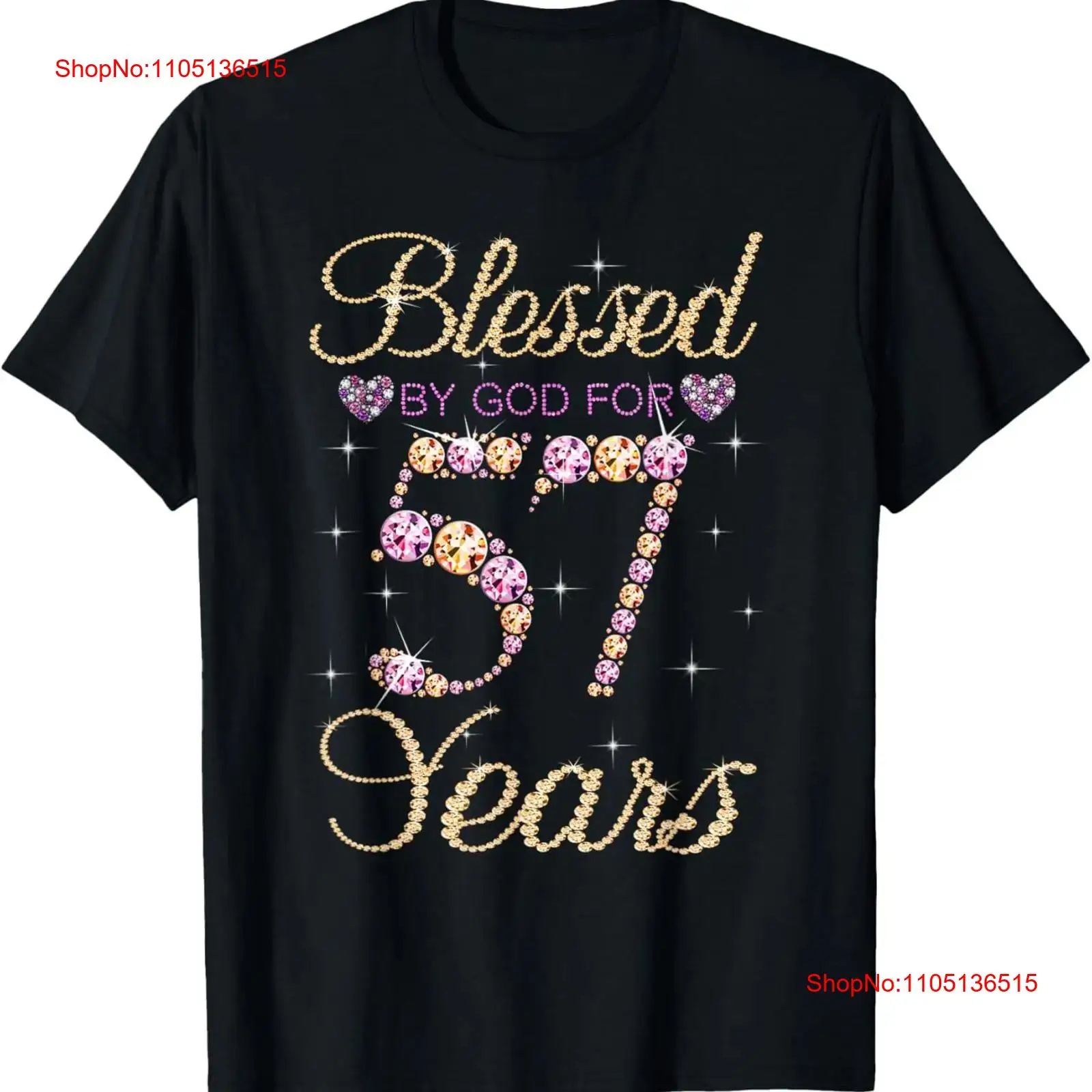 Blessed By God For 57 Years Fu - đánh giá và giá Women'S Fashion Graphic Tees
