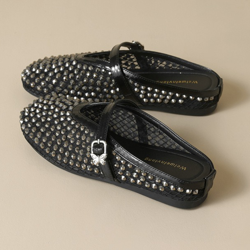 Mesh Rhinestone Brand Slippers - đánh giá và giá Women'S Fashion Brands