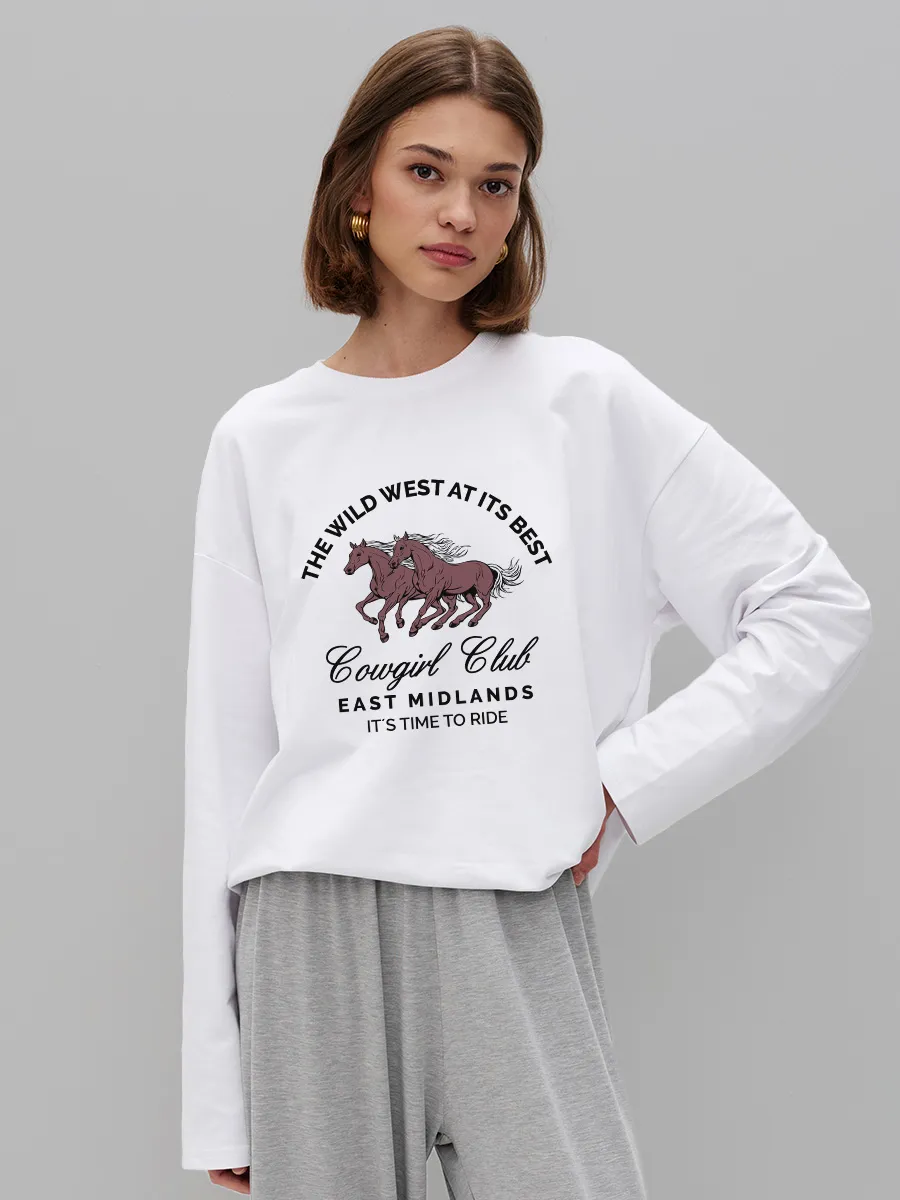 Women's 100% Cotton Long Sleev - đánh giá và giá Women'S Fashion Wild West