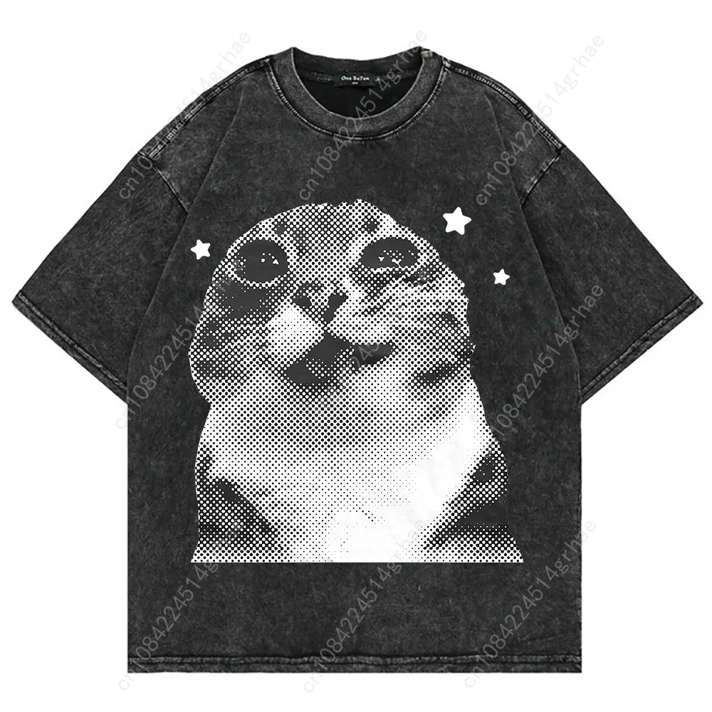 100% Cotton Vintage Washed Y2k - đánh giá và giá Women'S Fashion Graphic Tees