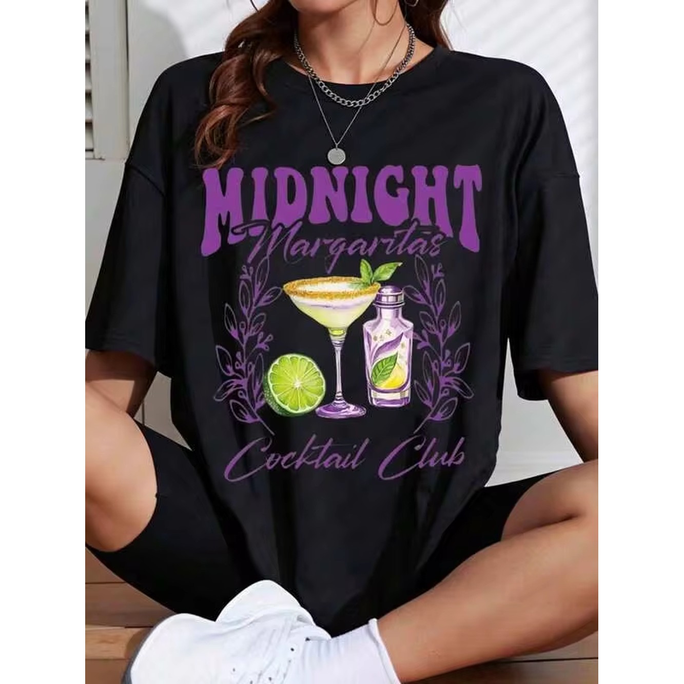 Midnight Margaritas Cocktail C - đánh giá và giá Women'S Fashion Graphic Tees
