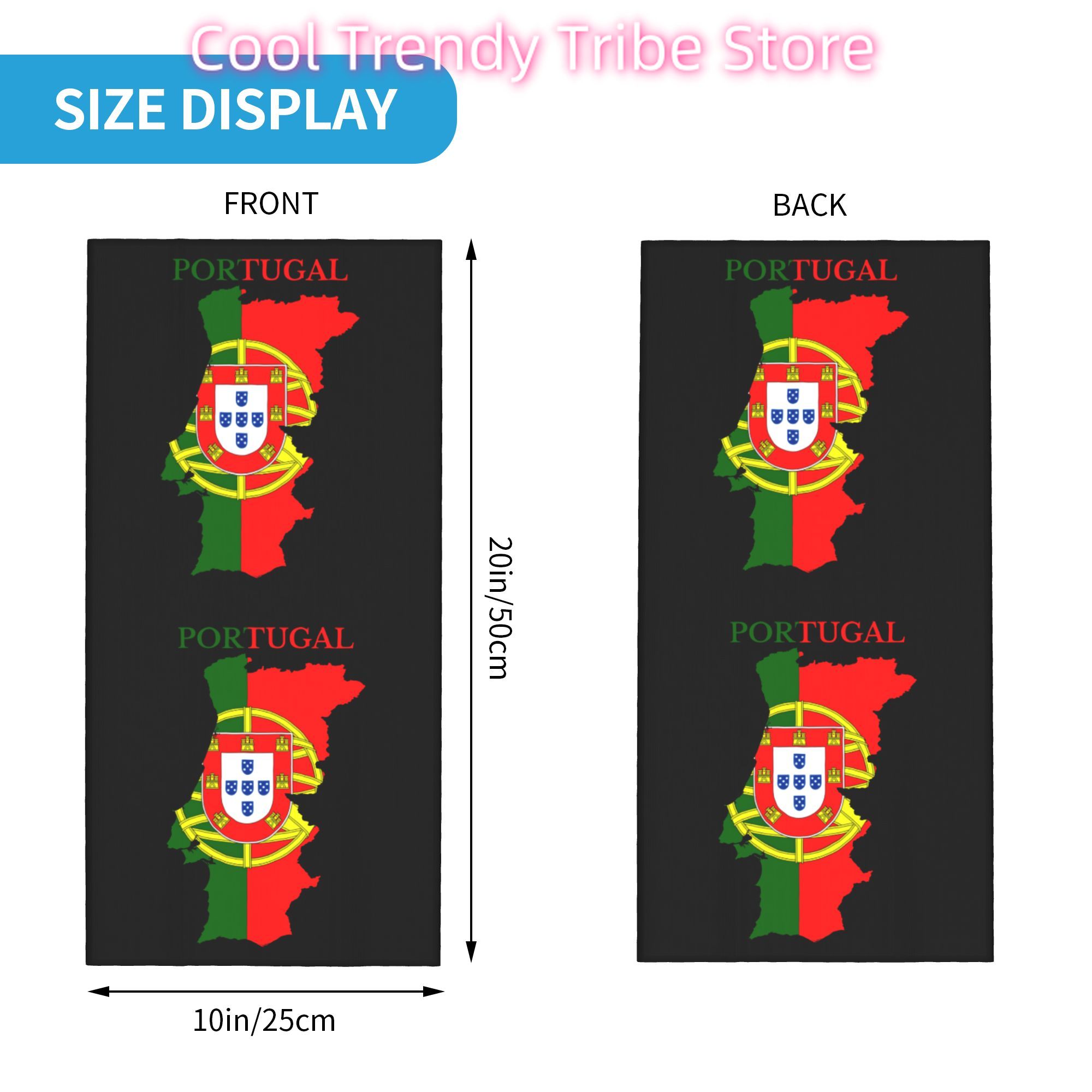 Custom Portugal Flag Map Banda - đánh giá và giá Women'S Fashion Portugal