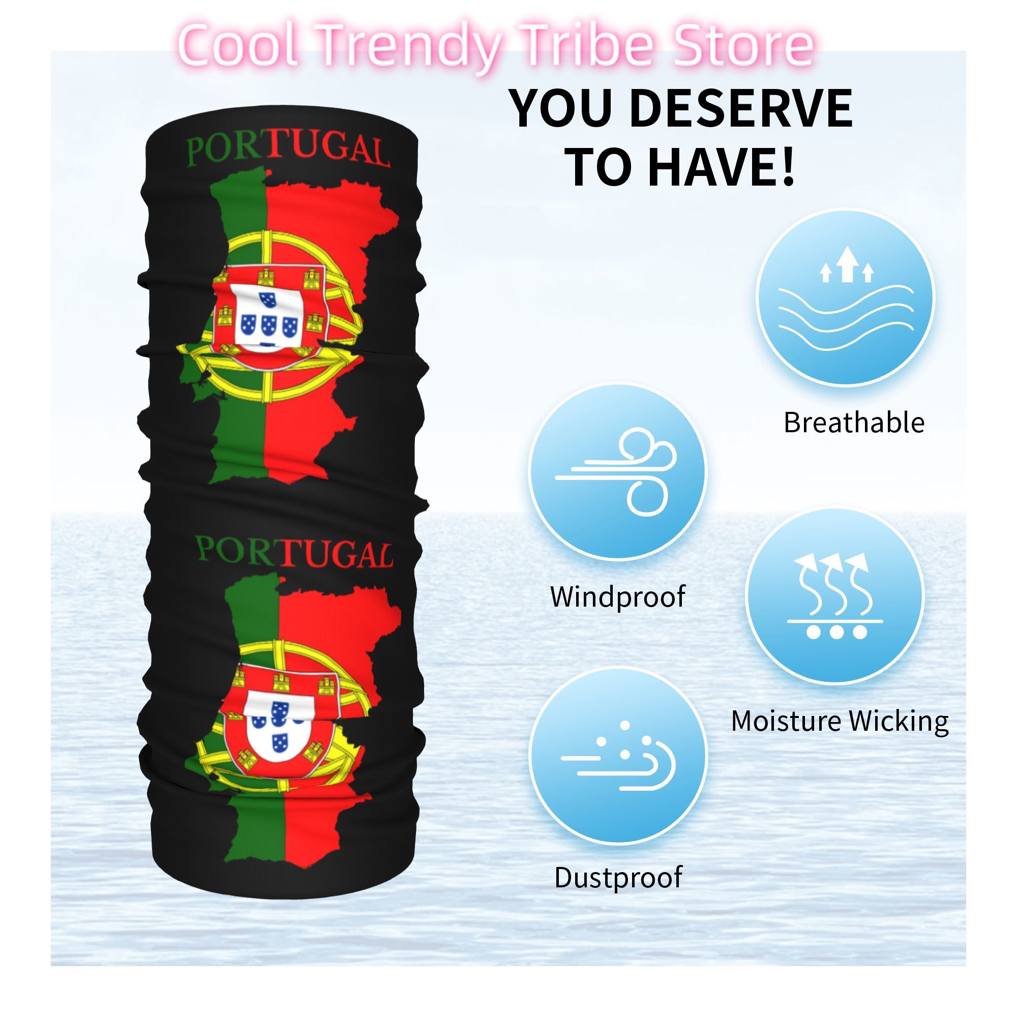 Custom Portugal Flag Map Banda - đánh giá và giá Women'S Fashion Portugal