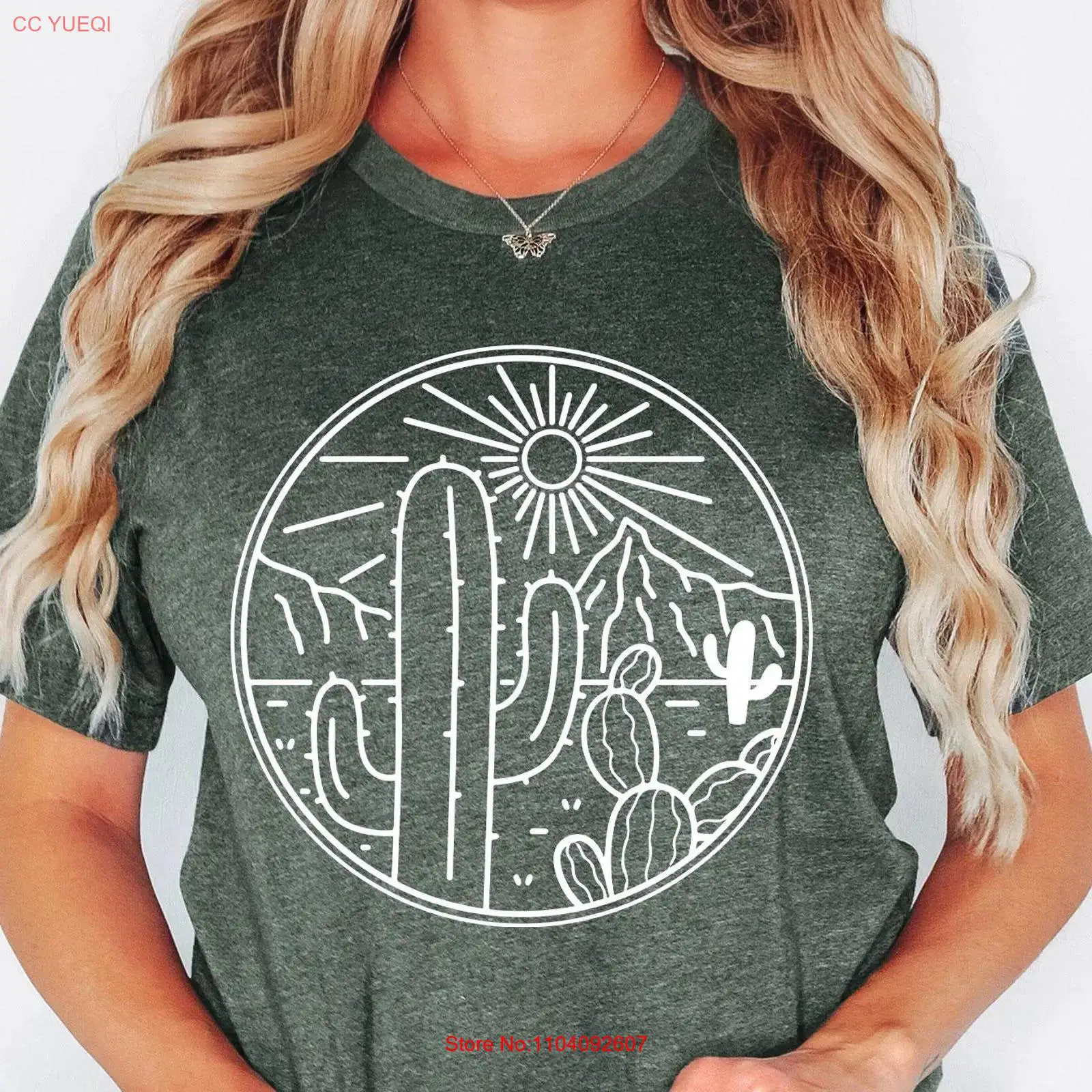 DeserT T Shirt Cactus Plants A - đánh giá và giá Women'S Fashion Wild West