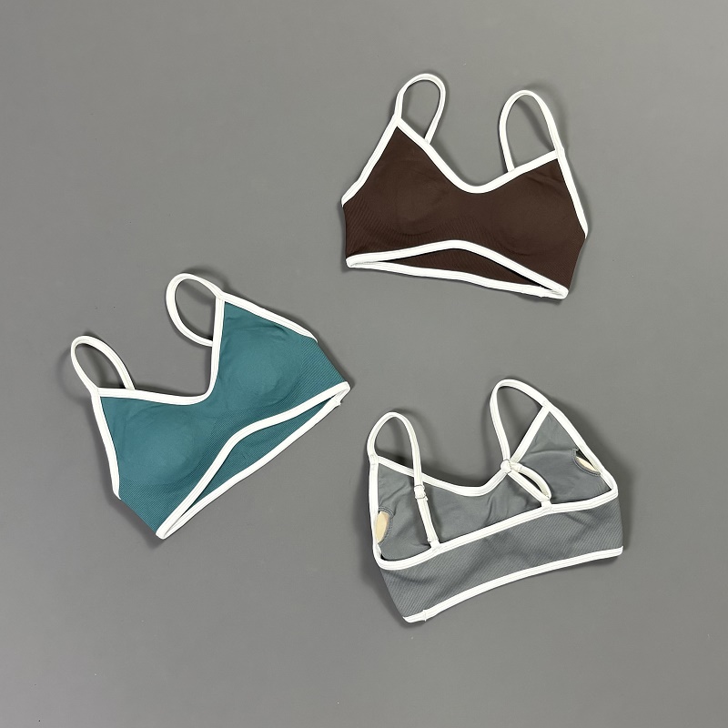 Women Contrastline Yoga Bra V  - đánh giá và giá Bra Top Seamless