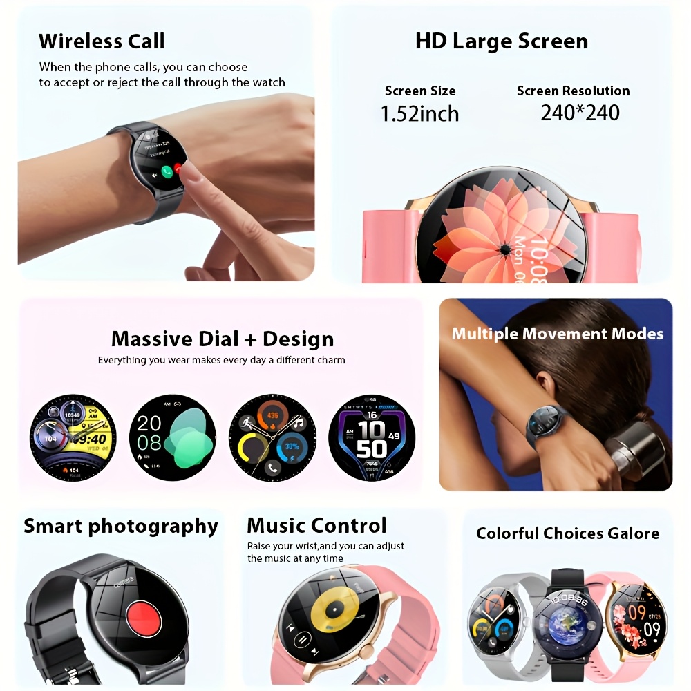 LAXASFIT 2026 Smart Watch 1.52 - đánh giá và giá Turkey Women Fashion