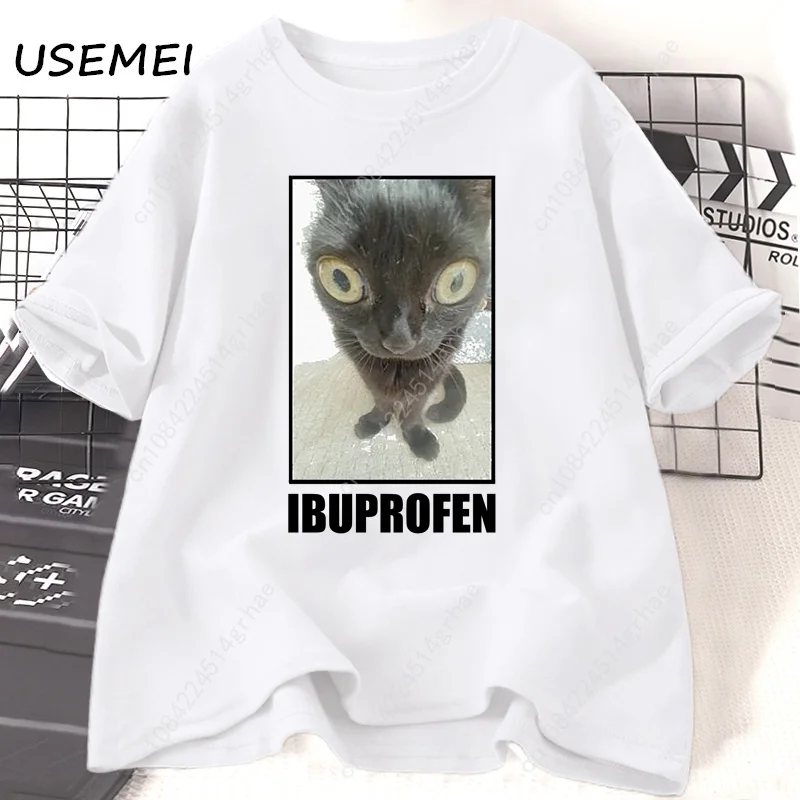 Funny Cat Ibuprofen Graphic T  - đánh giá và giá Women'S Fashion Graphic Tees