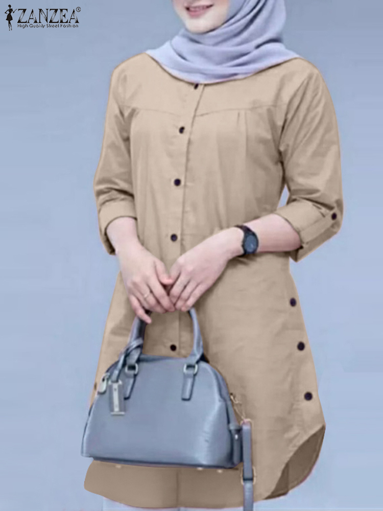 2026 ZANZEA Spring Shirt Fashi - đánh giá và giá Turkey Women Fashion