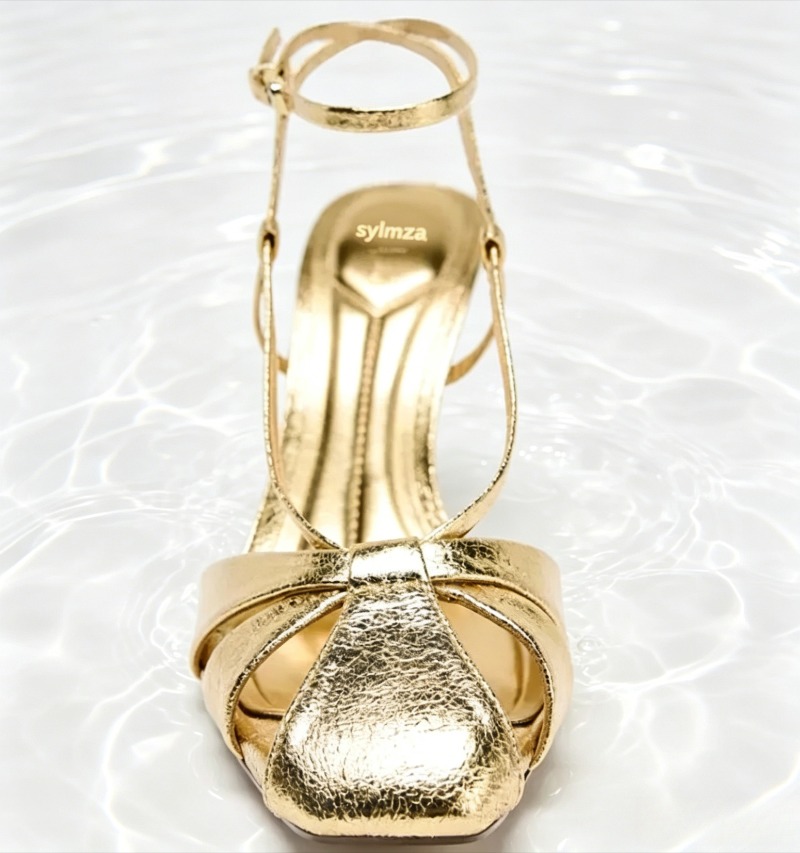 Fashion Gold Thin Heeled Sanda - đánh giá và giá Women'S Fashion Brands