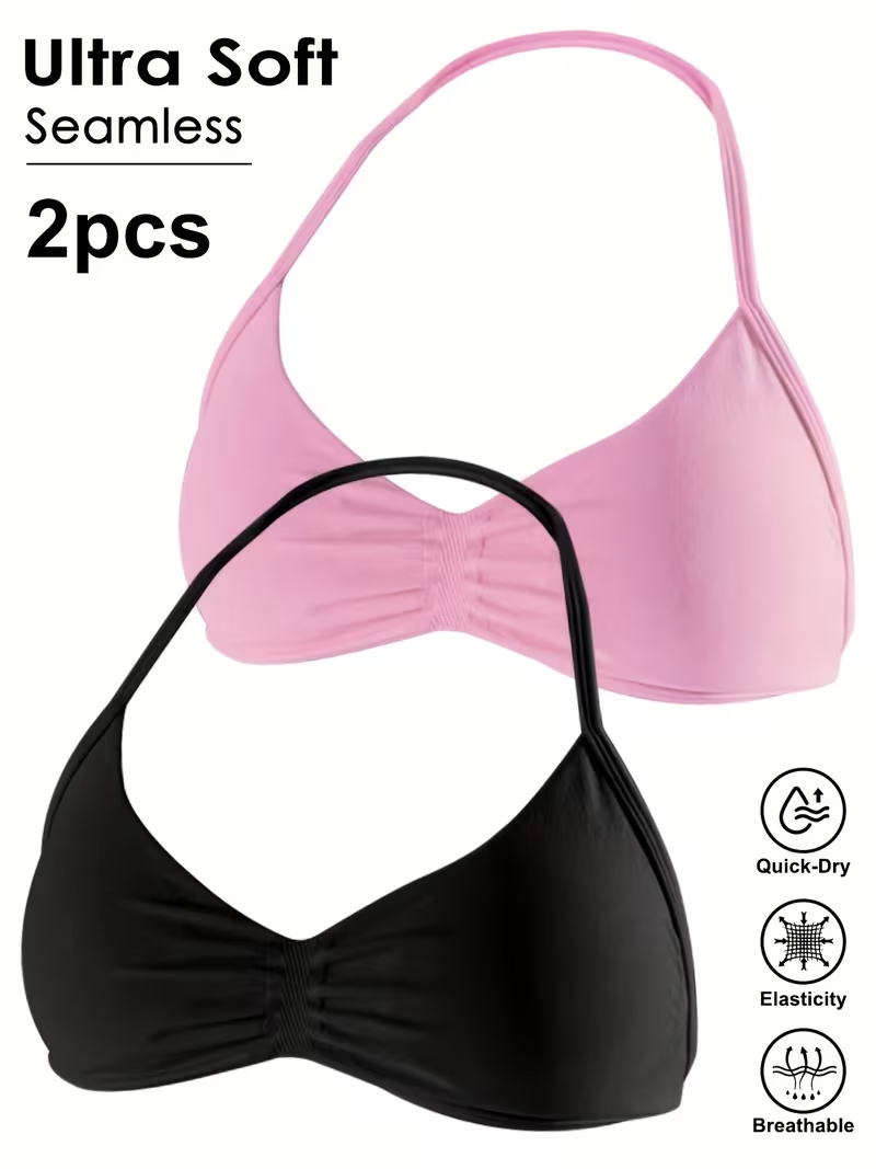 2pcs Seamless Sexy Open Back G - đánh giá và giá Bra Top Seamless