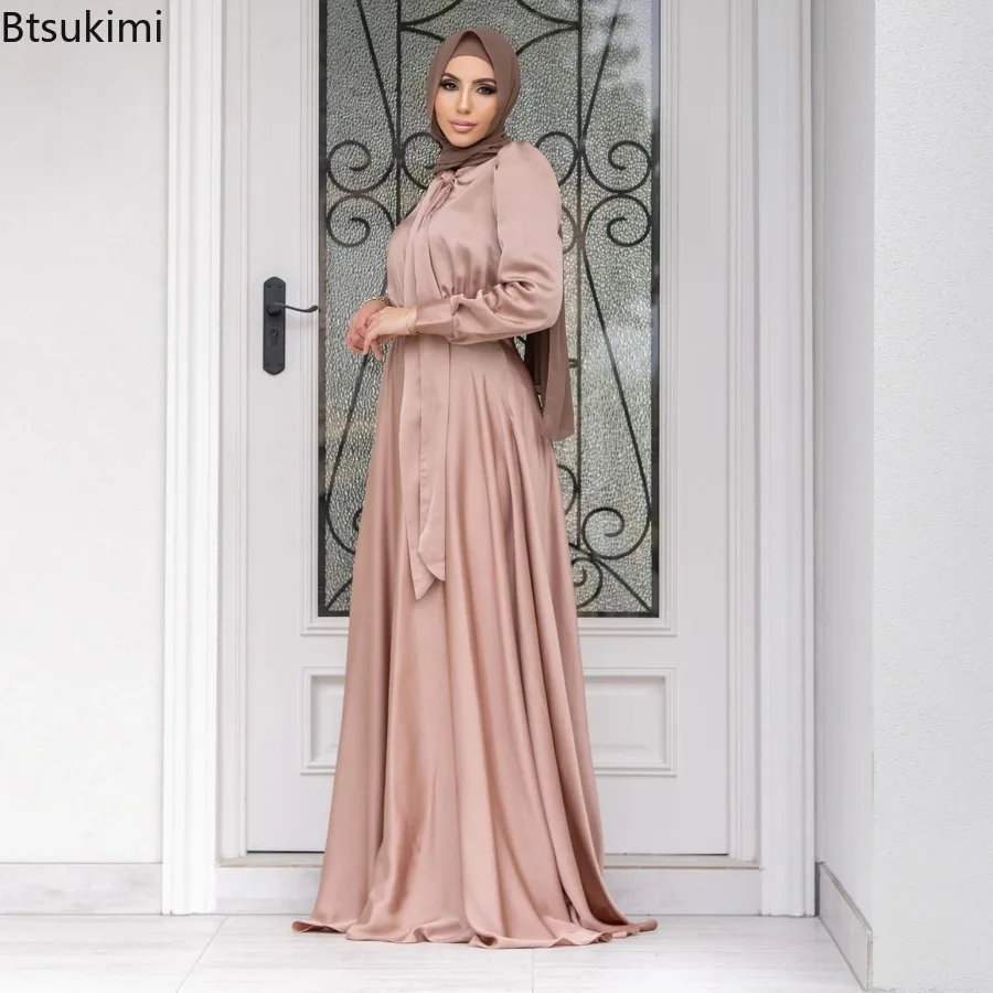Elegant Satin Dress for Women  - đánh giá và giá Turkey Women Fashion