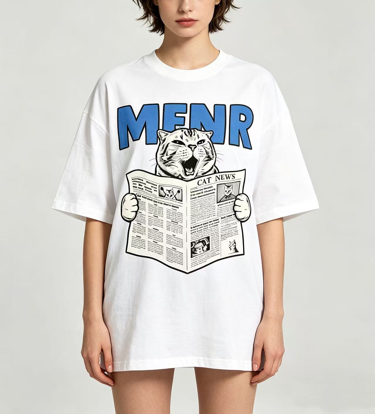 Unisex Funny Cat Reading Newsp - đánh giá và giá Women'S Fashion Graphic Tees