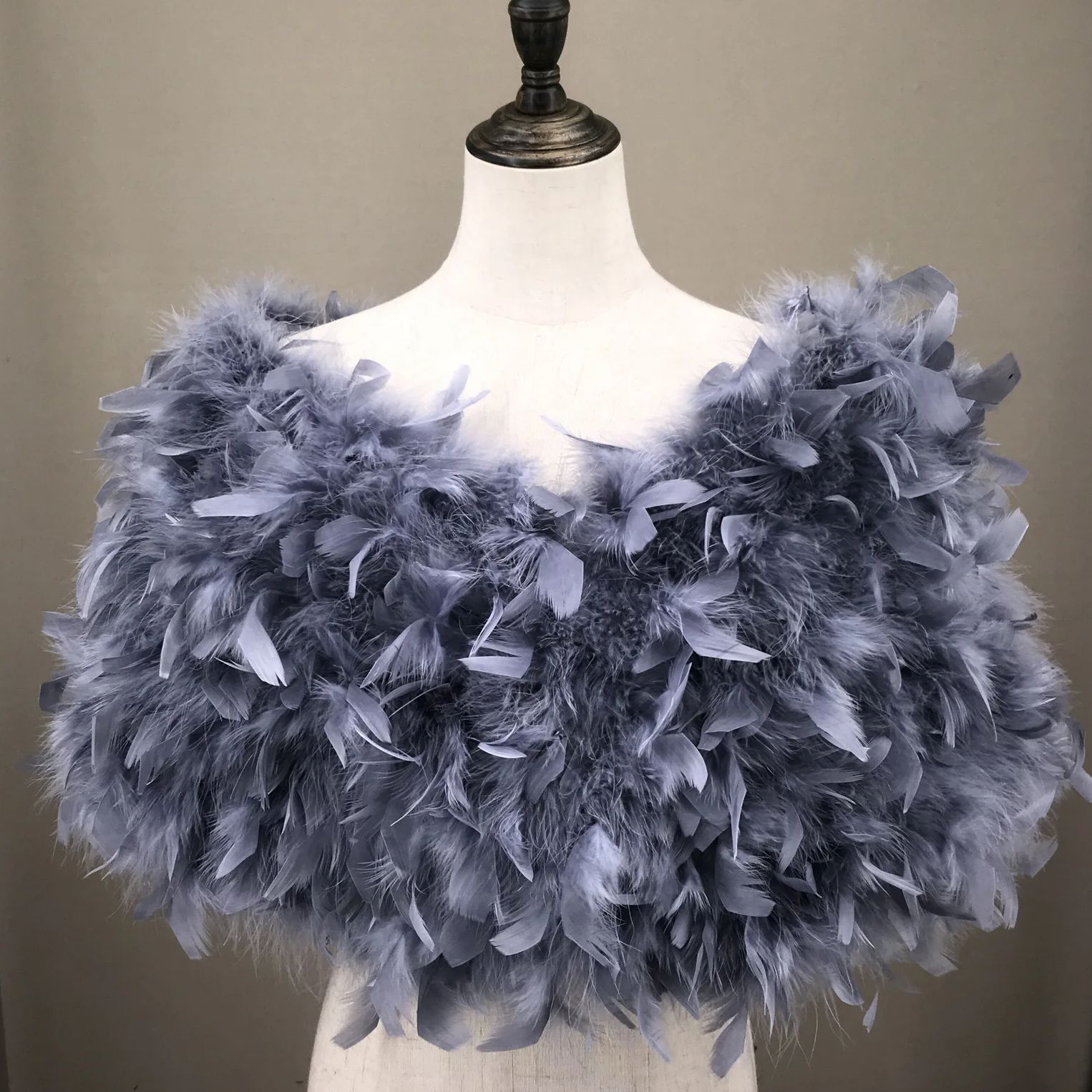 Real Turkey Feather Shawl with - đánh giá và giá Turkey Women Fashion